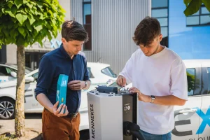 Luchtkwaliteitsensor in laadpaal